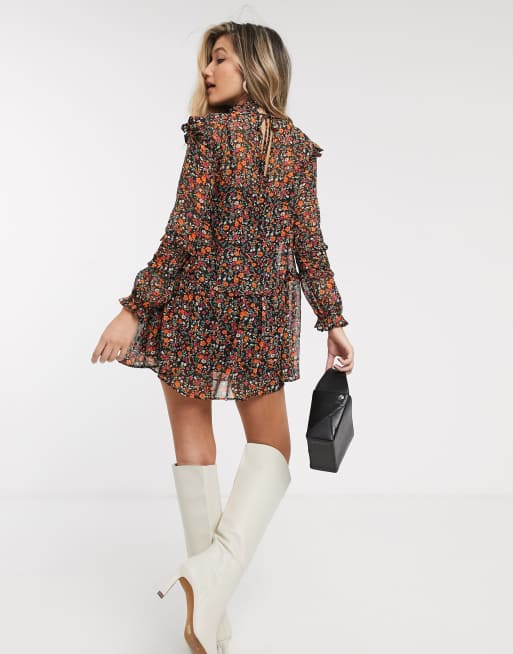 Topshop pintuck best sale mini dress