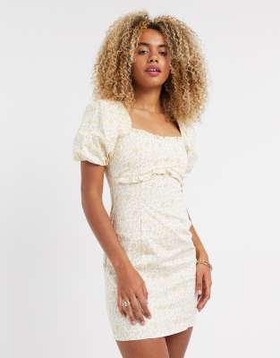 topshop puff sleeve dress