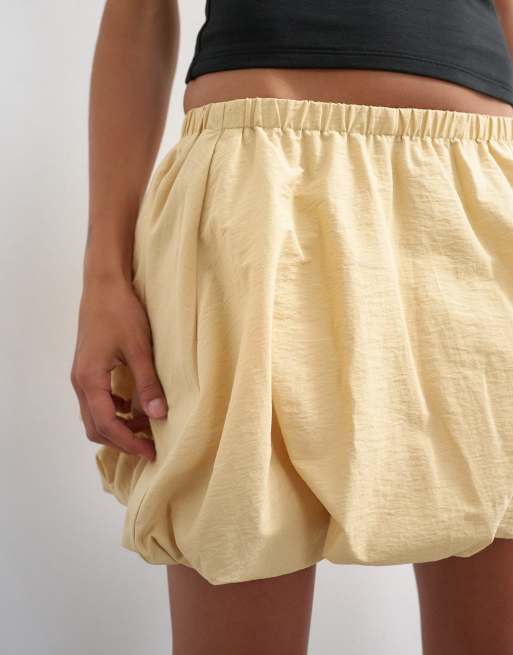 Topshop - Mini-jupe à ourlet boule - Taupe, 4 de 5