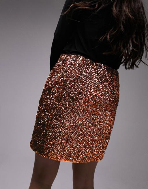 Jupe Fleurie Topshop Taille 4 Petite - Neuf (lavé, Jamais Porté)