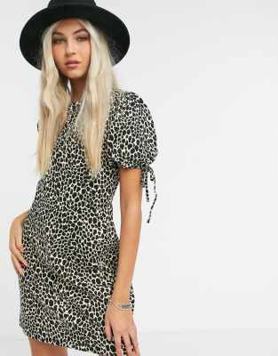 topshop animal print dress