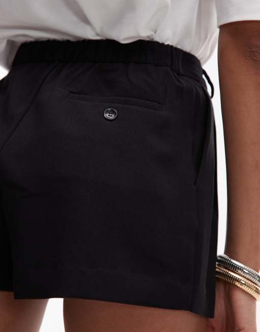 Topshop mini winged tailored shorts in black - part of a set, 5 of 5