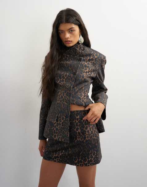 Topshop minifalda de conjunto con estampado de leopardo - view 1