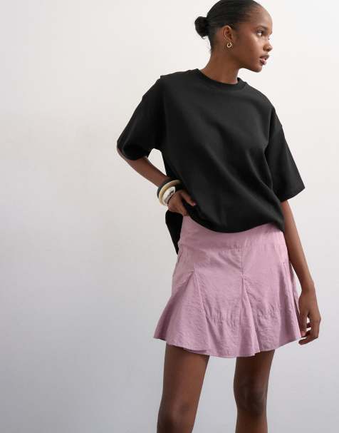 Topshop - Minigonna lilla con godet sul fondo - view 1