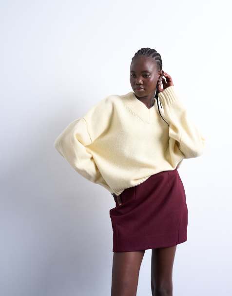 Topshop - Minigonna svasata color port royale - view 1