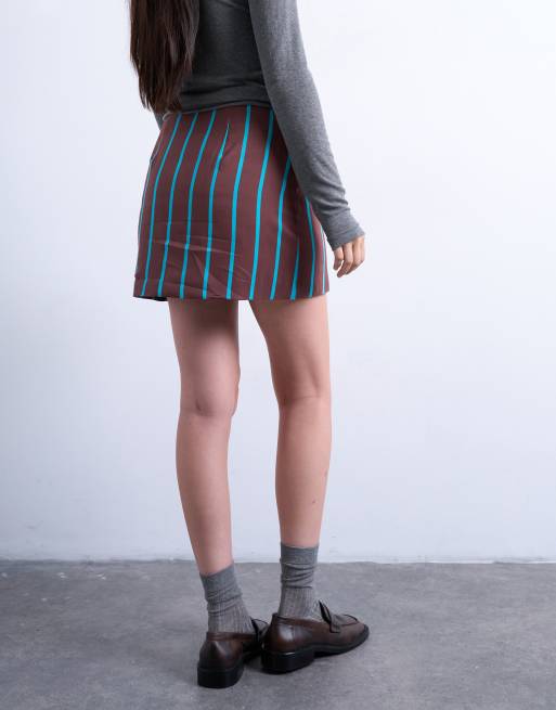Topshop - Minirok met A-lijn en strepen, deel van co-ord set, 5 van 5
