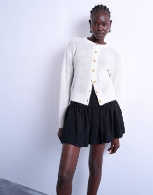 Top Topshop Taille 6 (équivalent FR 34) - Noir, Manches Longues, Polyester, Occasion Très Bon état