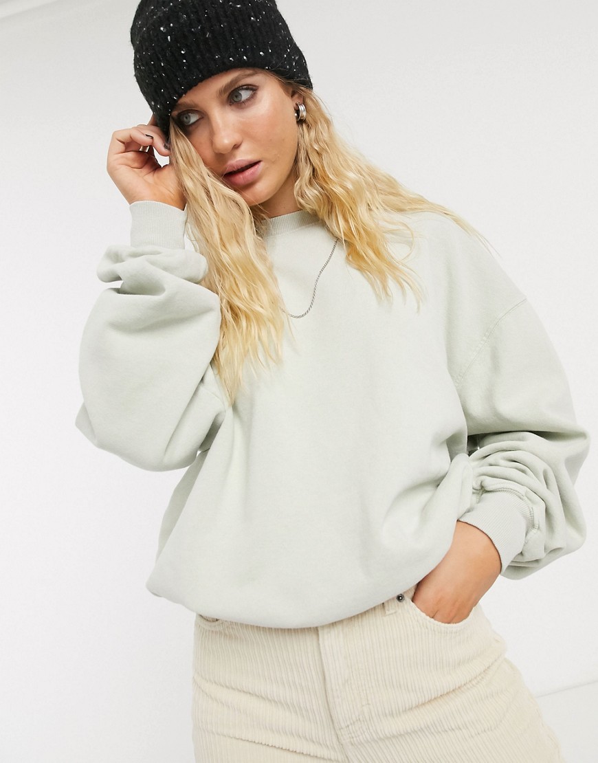 Topshop — Mintgrøn oversized sweatshirt