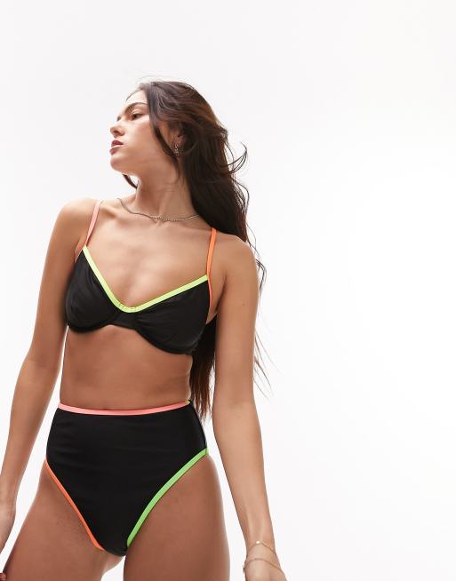 Underwire store neon bikini