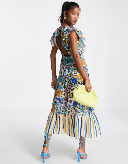 Floral and 2025 stripe dress