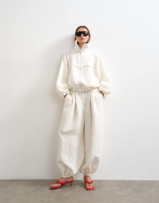 Topshop Modal Jacket In White