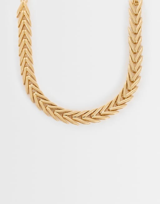 Topshop Molly ormkedjechoker i guld, 2 av 5