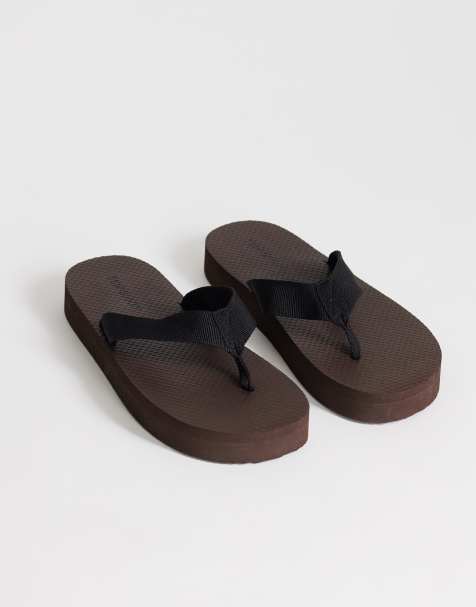 Topshop - Molly - Sandales à entredoigt - Chocolat - view 1