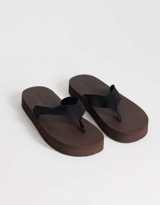 Topshop - Molly - Sandali infradito color cioccolato