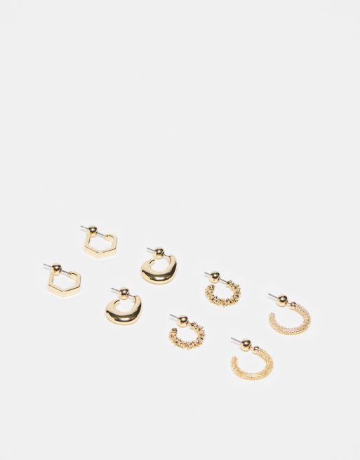 Topshop - Molly - Set oorringen in goudkleur