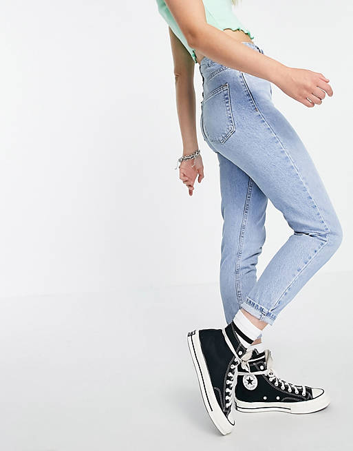 Jeans Topshop Mom jean in Bleach wash 