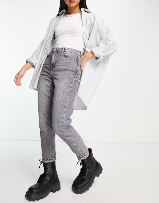 Topshop grey cast mom hot sale jeans