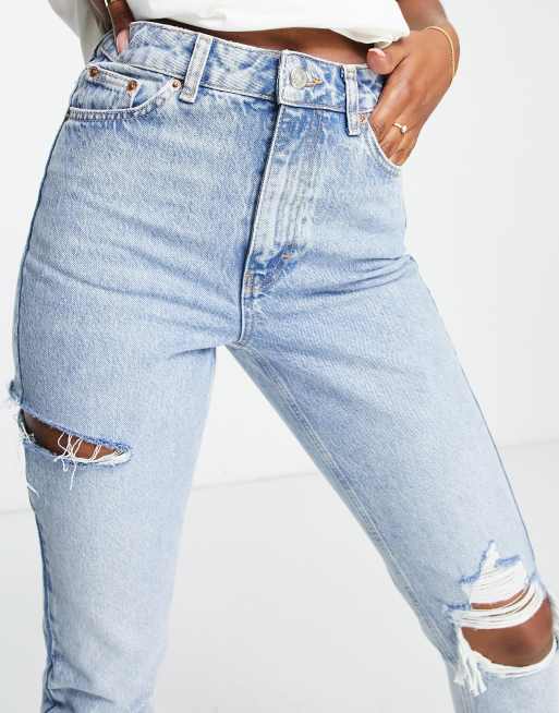 Knee rip mom store jeans