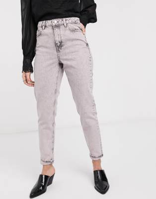 topshop acid wash mom jeans