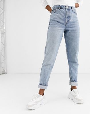 Topshop mom jeans in bleach wash | ASOS