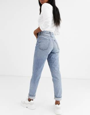 topshop bleach premium mom jeans