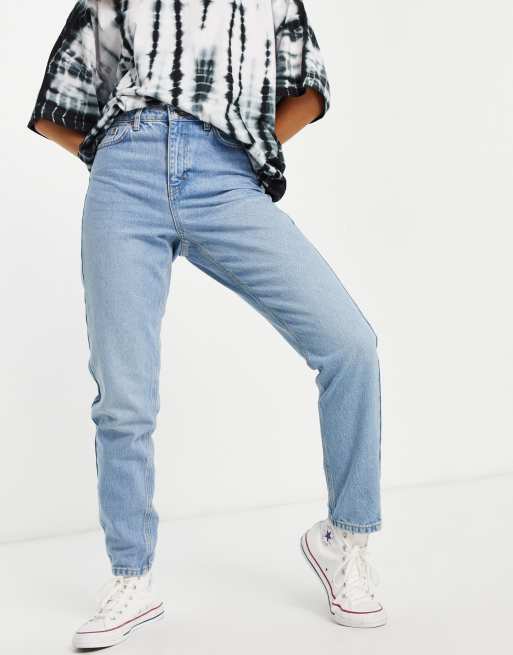 Topshop spray mom store jeans