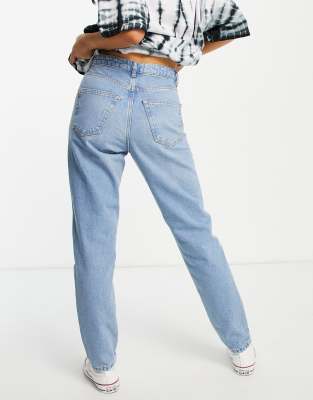 Topshop bleach willow deals rip mom jeans