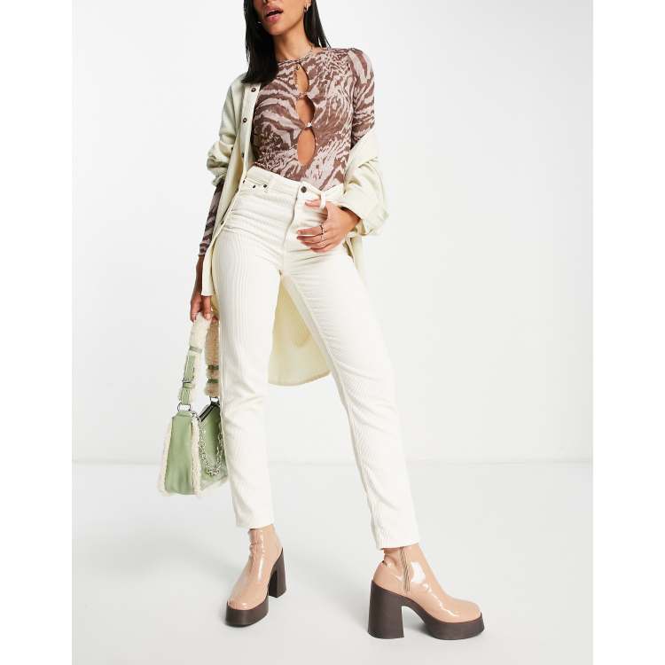 Topshop ecru jeans discount