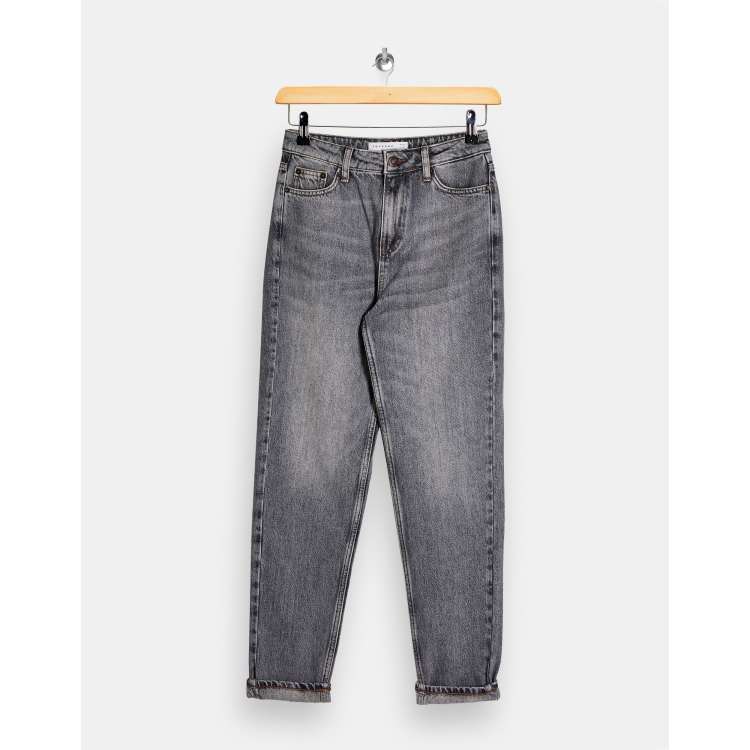 Mom jeans hot sale grey