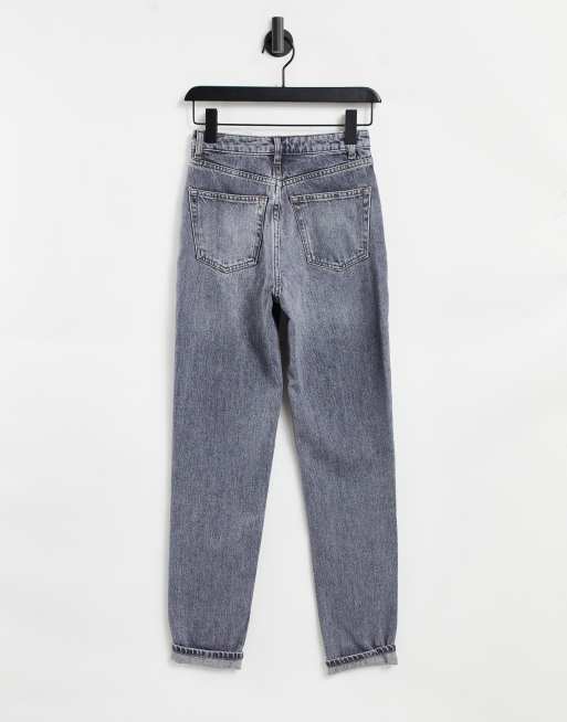 Topshop grey mom store jeans