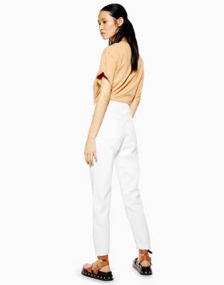 white topshop mom jeans