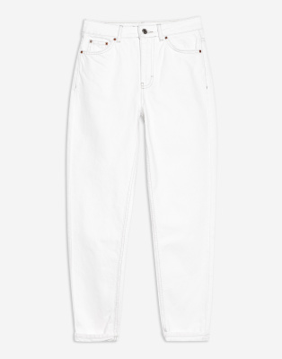 asos white mom jeans