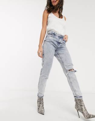 topshop grey mom jeans