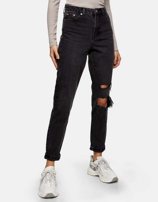 Topshop black best sale moto jeans