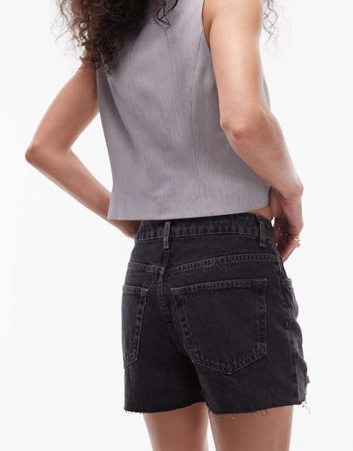 Black mom shorts topshop on sale
