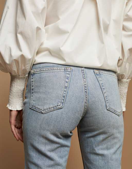 Topshop Mom premium jean in bleach, 3 of 4