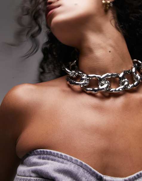 Diamante deals choker topshop