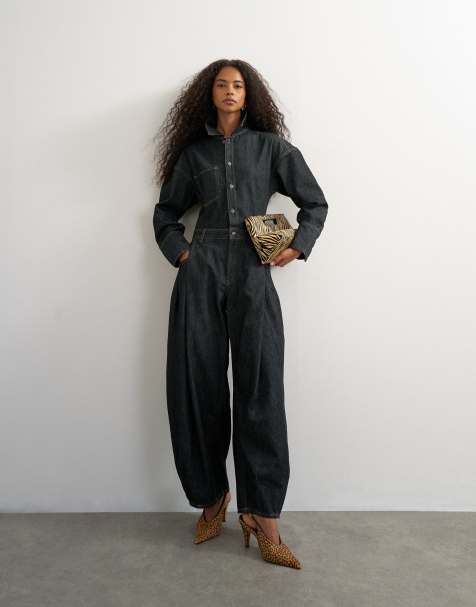 Topshop - mono vaquero cocoon negro - view 1