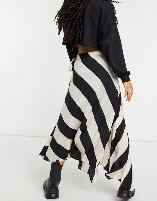 Topshop stripe outlet skirt