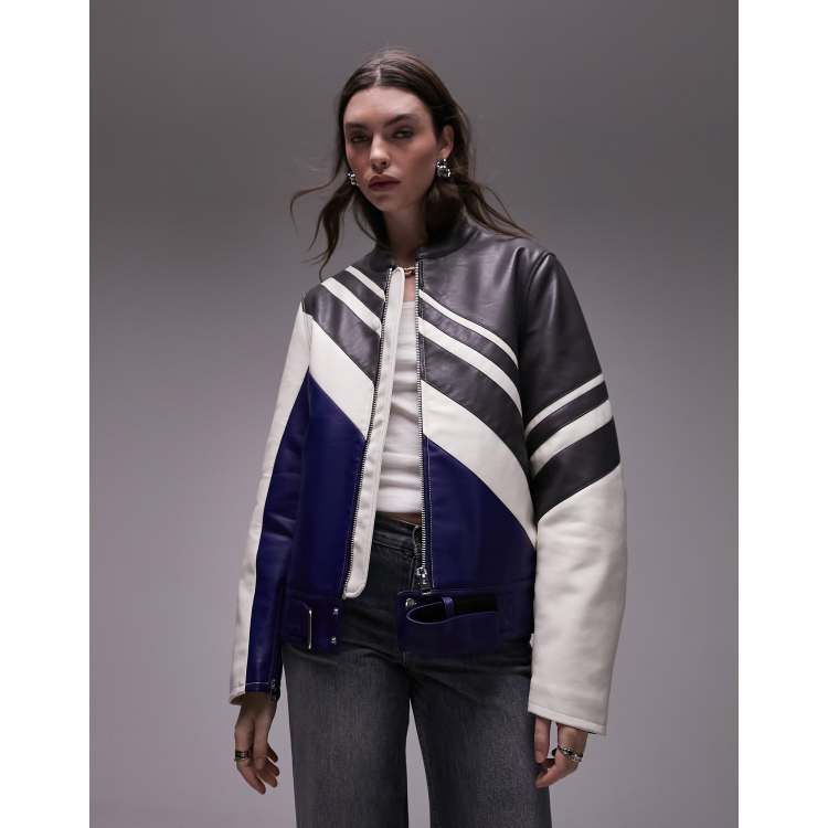Topshop colour block jacket top