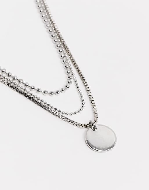 Topshop clearance silver necklace