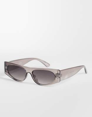 Topshop Mykonos Cat Eye Sunglasses In Metallic