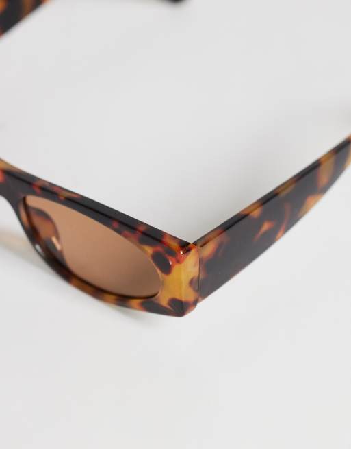 Topshop Mykonos cat eye sunglasses in tortoise, 2 of 3