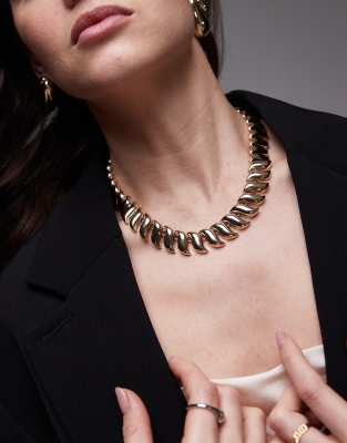 Topshop - Nadia - Collier tendance - Doré