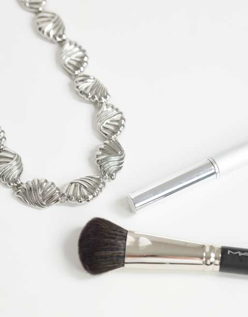Topshop Naleigh slangenketting in zilver, 2 van 4