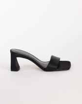 Topshop Nela mid heel mule in black