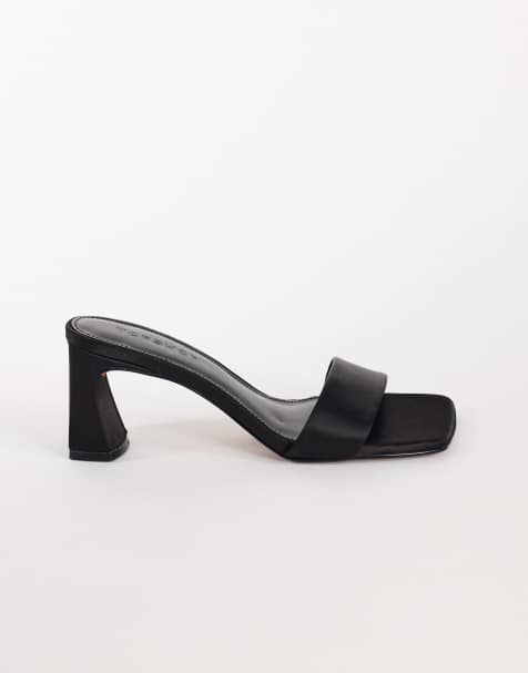 Topshop Nela mules à talon moyen noire - view 1