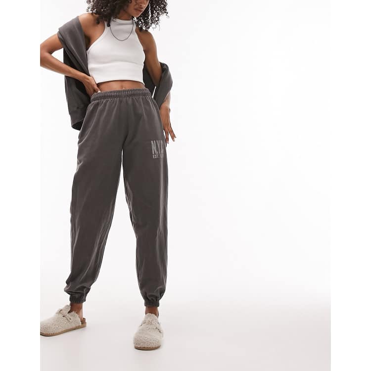Silky sweatpants top