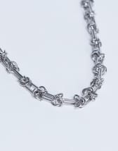 Topshop Nicky waterproof stainless steel twisted chain necklace in silver