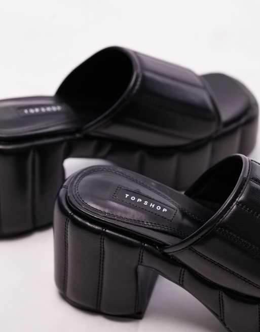 Topshop store black mules